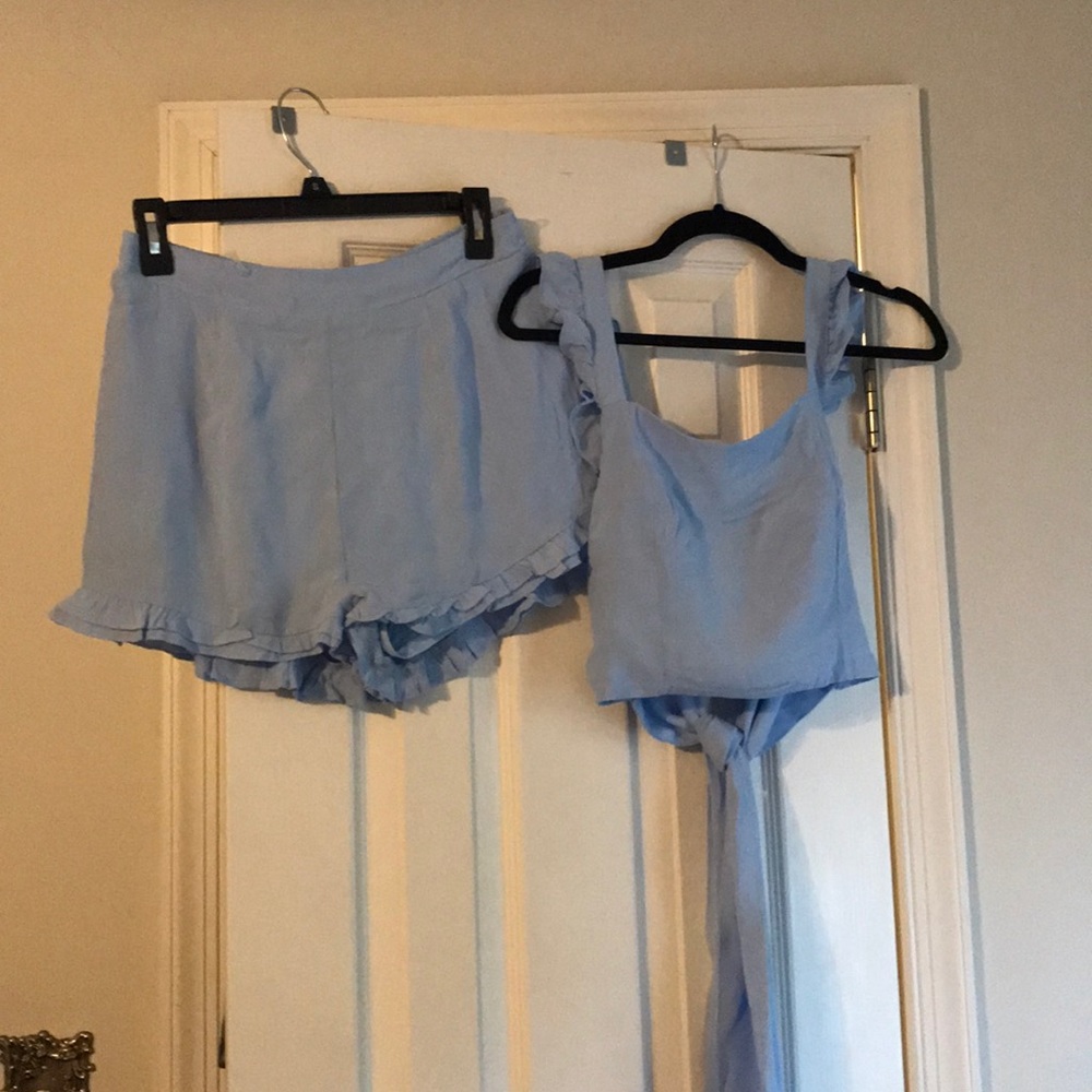 Beautiful blue short set